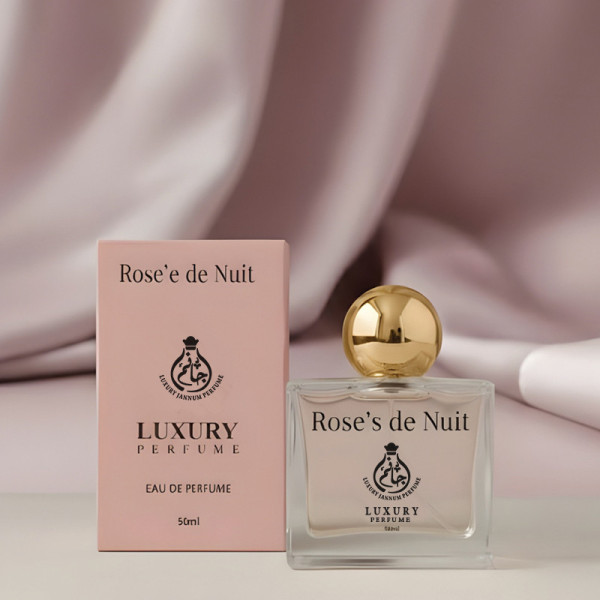 Rose’s De Nuit – Elegant Rose & Vanilla Eau de Parfum | Luxury Jannam Perfume